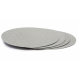 Cake board silver,  25 cm diameter, 3 mm thick