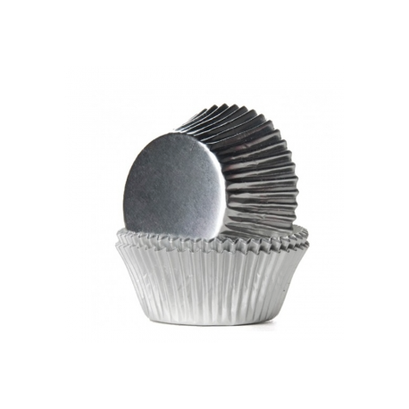Baking Cups Micro size silver, 180 pieces