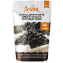 Decora - Schokoladen Drops, Edelbitter-Schokolade (62% Kakao), 250 g