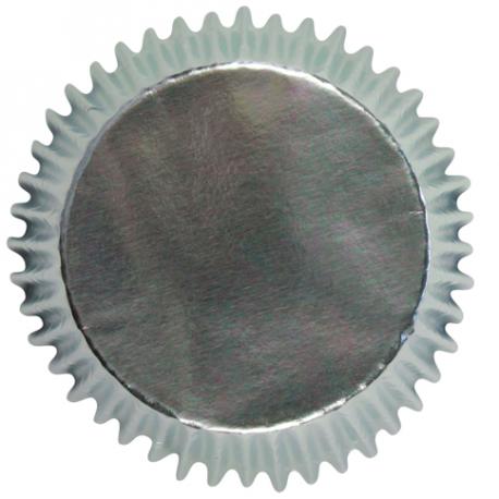 Mini Cupcake Cups Silver, 45 pieces