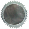 Mini Cupcake Backförmchen Silber, 45 Stück
