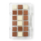 Decora - Plastic mold for squares, 18 cavities of 25 x 25 mm
