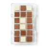Decora - Moule en plastique rigide pour carré, 18 cavités de 25x25 mm