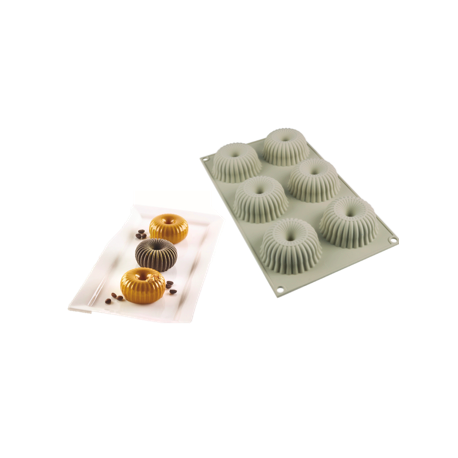 Silikomart - Silikonform Mini Raggio, 6x Ø 67 h 33 mm