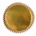 Caissettes mini cupcakes doré, 45 pièces