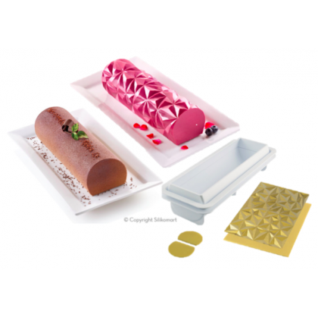 Silikomart - Diamond, Christmas log kit