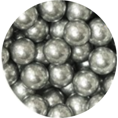 Decora perles en sucre argent, 8 mm, 100 g