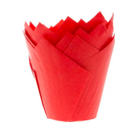 Tulip Muffin Case red, 36 pieces