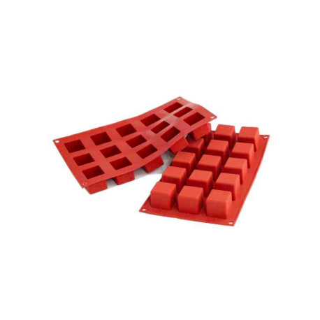 Silikomart - Moule en silicone petits cubes, 15 cavités