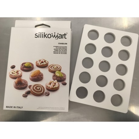 Silikomart - Moule chablon silicone, 15 cavités