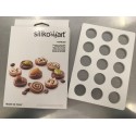 Silikomart - Moule chablon silicone, 15 cavités