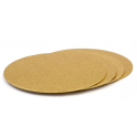 Planche dorée ronde, diamètre 30 cm, épaisseur 3 mm