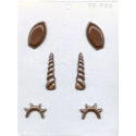 CK - Form für Schokolade Einhorn Set, Hartplastik, 6 Vertiefungen