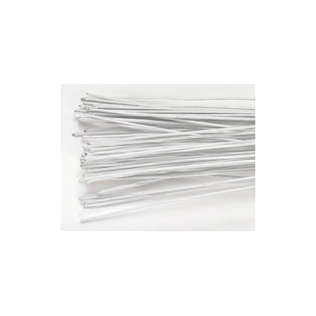 Culpitt - White floral wire env. 36 cm, 30 gauge (0.32mm), 50 pieces