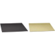 Planche dorée/noire carrée, 24 x 24 cm