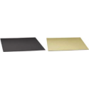 Planche dorée/noire carrée, 28 x 28 cm