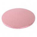 Kuchenplatte rund pink, 30 cm, 12 mm dick