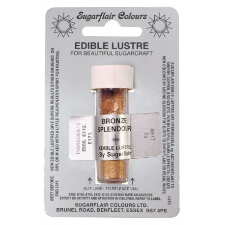 Sugarflair - Edible lustre bronze splendor, 2 g