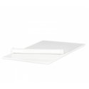 Decora - Plan de travail anti adhesif en plastique blanc 40 x 30 cm