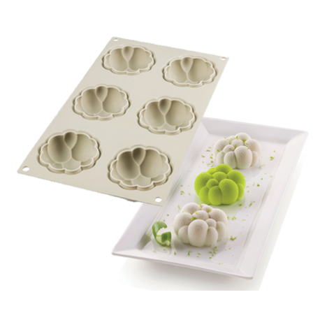 Silikomart - Bollicine (Small Bubbles) Mold, Ø70 mm x 6