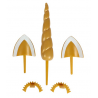 Deko Einhorn set, Kunststoff, 5. Set