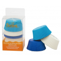Baking Cupcake cups white/blue light & dark, 75 pieces