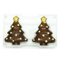 Decora Plastic mold for chocolate Christmas Tree, 121 X 150 x  25 mm, 2 cavities