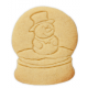Cookie cutter Snowman glass ball,  approx. 8 cm