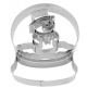 Cookie cutter Snowman glass ball,  approx. 8 cm