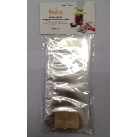Decora - Geschenkbeutel 14 x 30 cm (gross), 10 Stück