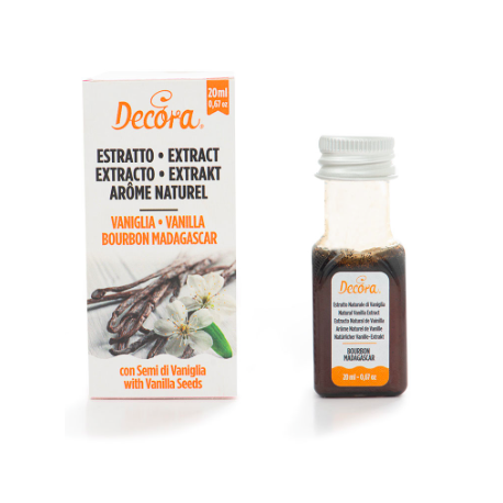 Decora - Bourbon-Vanille aus Madagaskar Extrakt, 20 ml