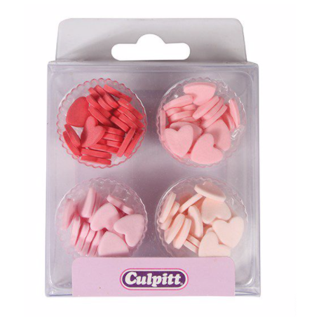Culpitt Mini hearts sugar decoration, 100 pieces