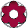 Linzer-Ausstecher mit Auswerfer Blume mit Innenherz, 4.8 cm