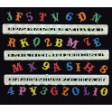 FMM - Emporte-pièce Alphabet majuscule & chiffres carnaval, 2 cm
