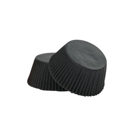 Baking Cups Micro size black, 200 pieces