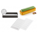 Silikomart - Kit mini tarte rectangulaire, 120 x 35 mm