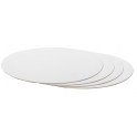 Planche blanc ronde, diamètre 25 cm, épaisseur 3 mm