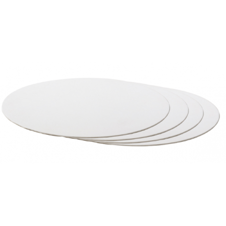 Cake board white, 25 cm diameter, 3 mm thick