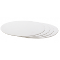 Planche blanc ronde, diamètre 25 cm, épaisseur 3 mm