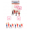 Decora - Decoration kit basketball, set of 10