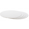 Planche blanc ronde, diamètre 20 cm, épaisseur 3 mm