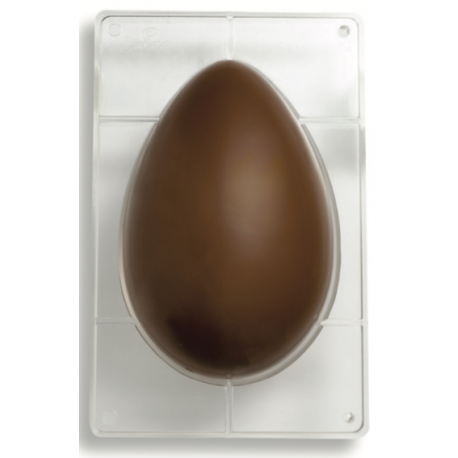 Decora - Moule en plastique rigide pour oeuf en chocolat, 750 gr, 1 cavité, 195 x 295 x h 95 mm