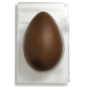 Decora - Moule en plastique rigide pour oeuf en chocolat, 750 gr, 1 cavité, 195 x 295 x h 95 mm
