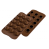 Silikomart - Choco Flame, 22 x 22 mm, 15 cavities