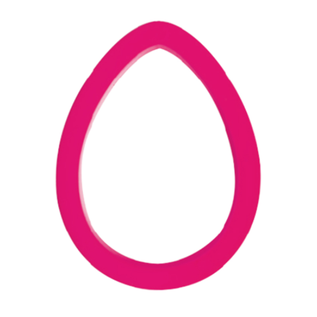 Emporte-pièce - oeuf, plastique, 8 cm