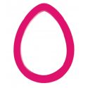 Cookie cutter egg, plastic, 8 cm