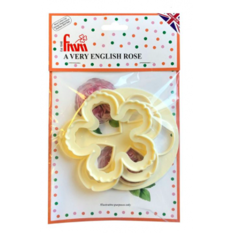 FMM - Fondantausstechform Rose "So Englishe"