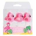 Kerzen Flamingo, 6er Set