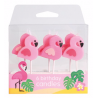 Bougies flamants roses, set de 6