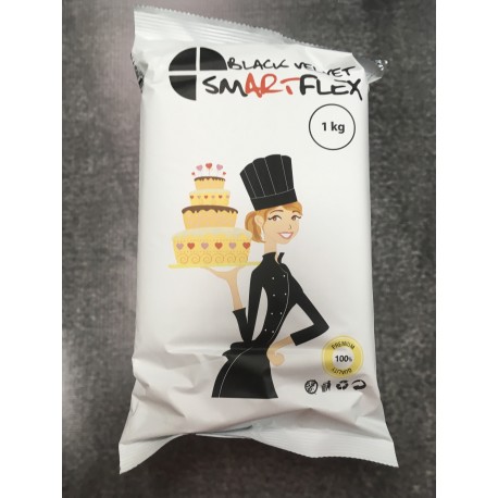 Smartflex - Sugar paste black, 1 kg